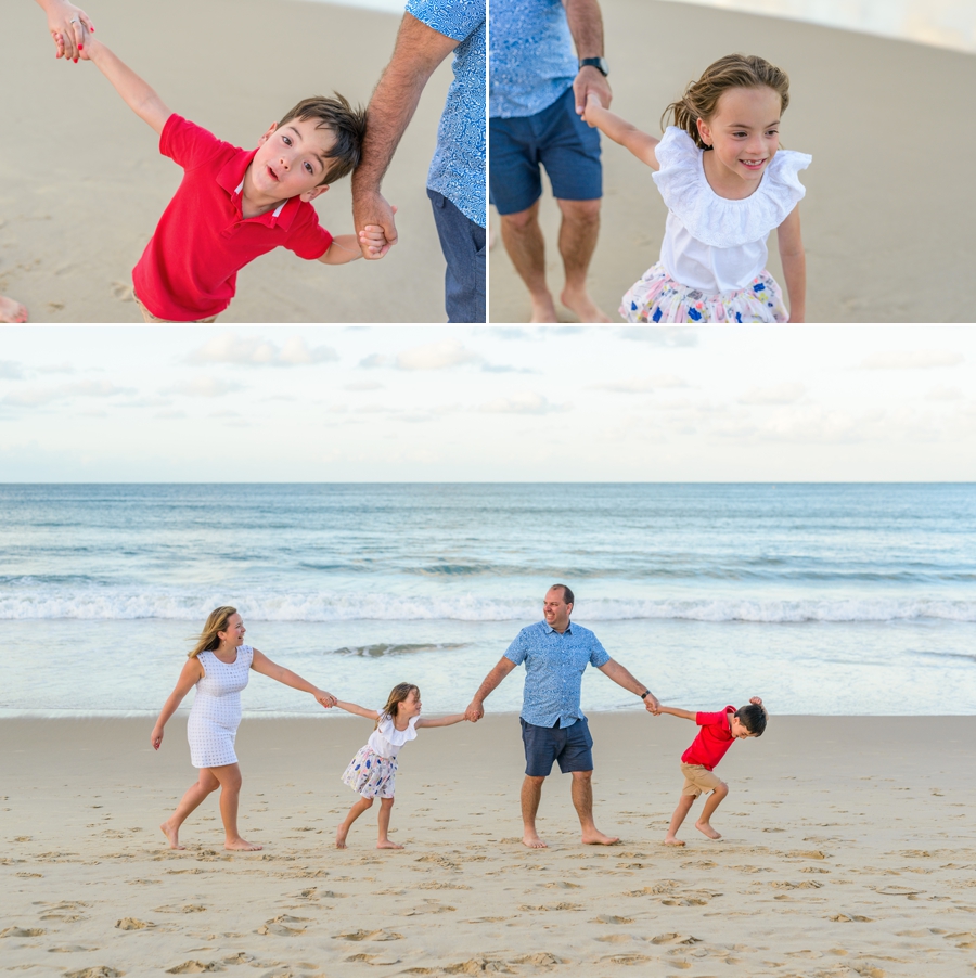 Noosa Beach Family Photography Sunset Session